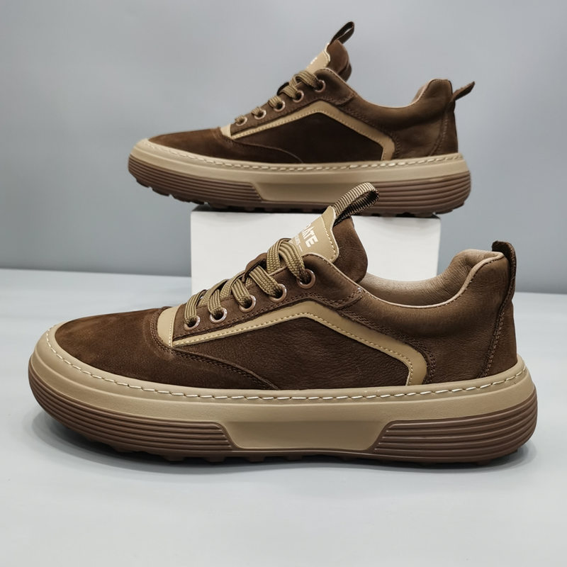 Men's Fashionable Non-Slip Wear-Resistant Thick-Soled Casual Shoes